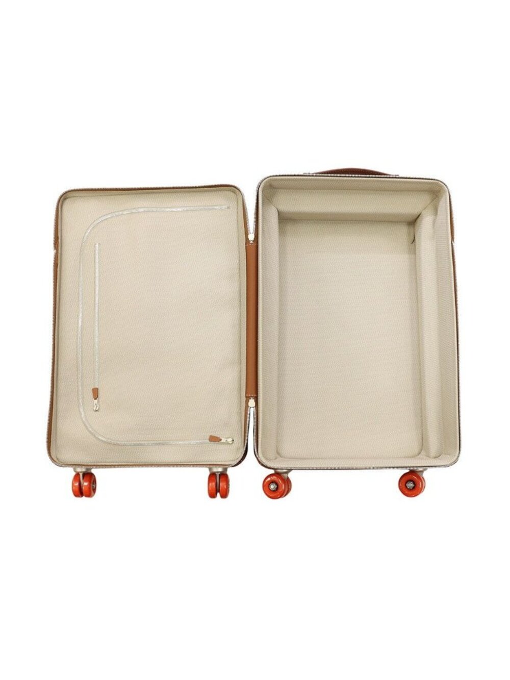 Hermes Carry Case Low Ring Mobility Suitcase Gold Silver Toile Ash Taurillon - Picture 4 of 10